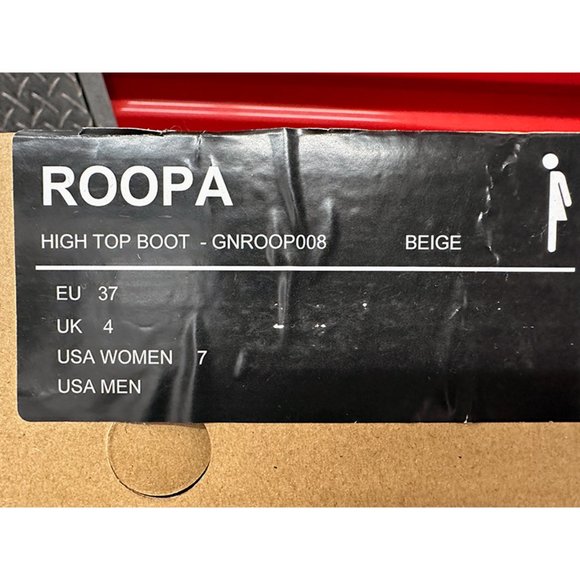 NEW Good News Roopa Quilted Beige+Black Boots size 7 - Picture 6 of 6